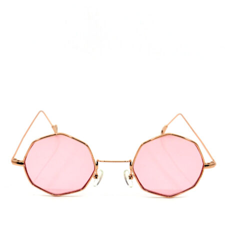 Women's polygonal sunglasses