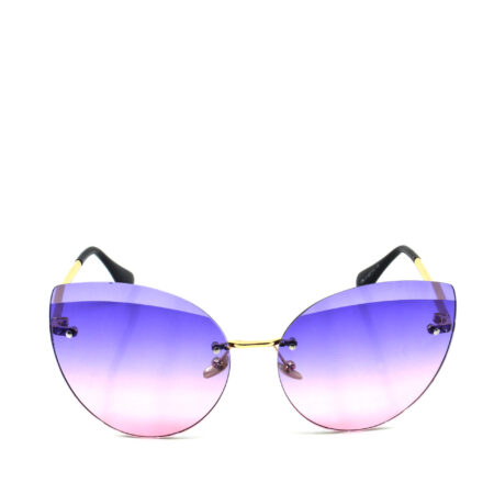 Frameless butterfly sunglasses for women