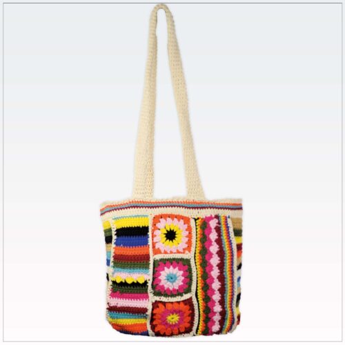 Τσάντα ώμου βαμβακερή πλεχτή