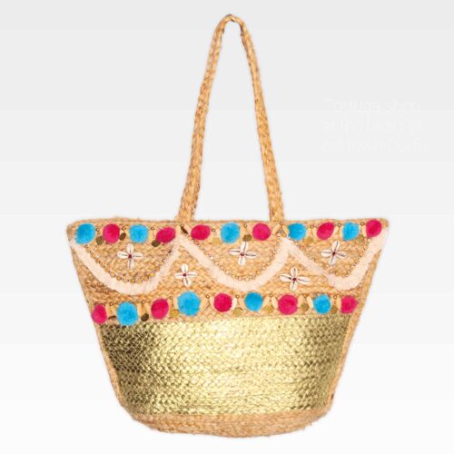 Τσάντα καλάθι Jute